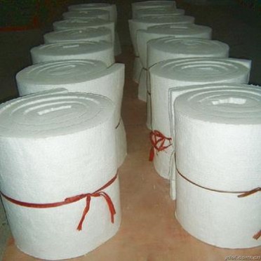 鍋爐防火硅酸鋁針刺毯保溫棉 耐高溫白色甩絲硅酸鋁針刺毯卷氈